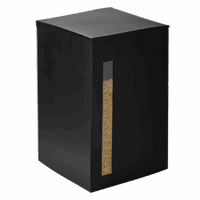 Réserve à granulés TITAN - Acier Noir Givré - Idéal pour 3 sacs de granulés de 15kg