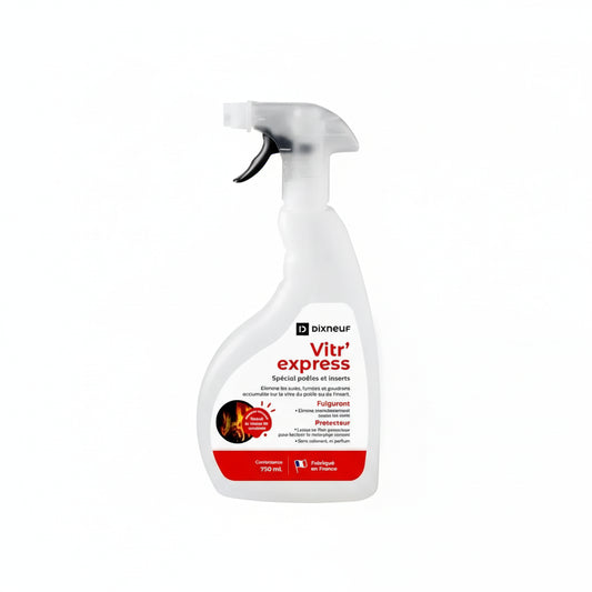 Vitr'express Nettoyant pour vitres de poêles et insert 750ml