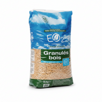 compare product Granulés de bois EO2 sacs 15 kg