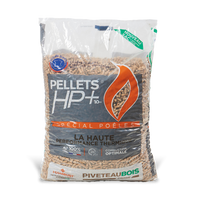 Granulés de bois HP + - Piveteau sacs 10 kg - Idéal pour la manipulation !