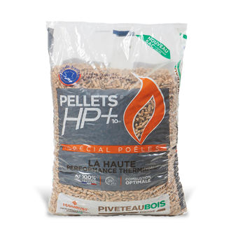 compare product Granulés de bois HP + - Piveteau sacs 10 kg - Idéal pour la manipulation !